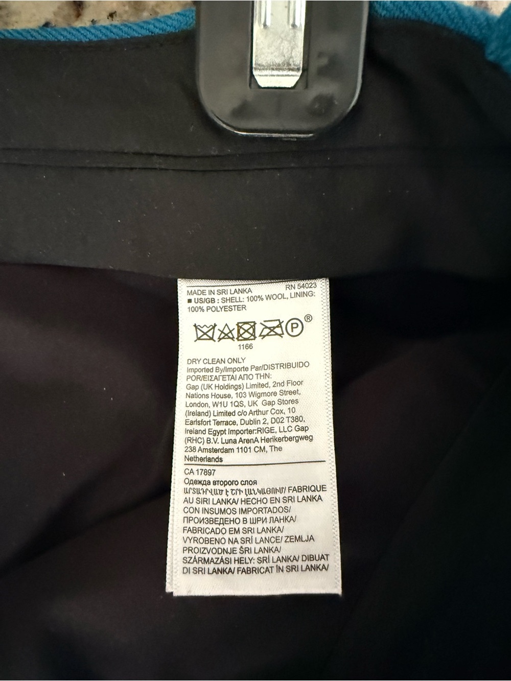 Tall Wide-Leg Banana Republic 100% Wool Trousers - Picture 7 of 8